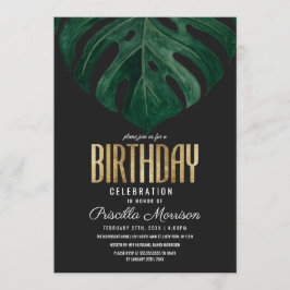 Den moderna tropiska schweiziska osten Löv Guld fö Inbjudningar