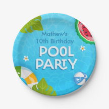 Den moderna tropiska sommaren Bassäng Party