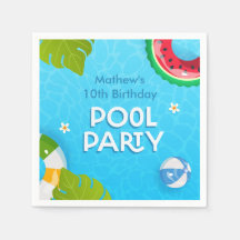 Den moderna tropiska sommaren Bassäng Party