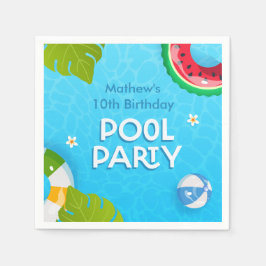 Den moderna tropiska sommaren Bassäng Party Pappersservett