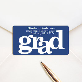 Den moderna typografin adress i studenten adressetikett