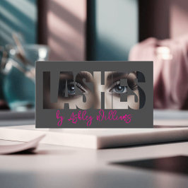 Den moderna typografin "LASHES by"-konstnär Visitkort