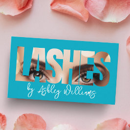 Den moderna typografin "LASHES by"-konstnär Visitkort