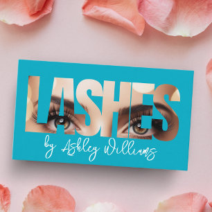 Den moderna typografin "LASHES by"-konstnär Visitkort