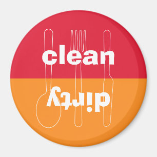 Den moderna utensilen smutsar ner den rena röda magnet