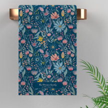 Den moderna vattenfärgsfamiljen blommigt namn pers