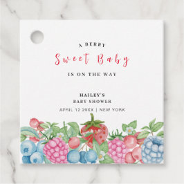 Den moderna Vilden Berry Sweet Baby Shower Gåvor Etiketter