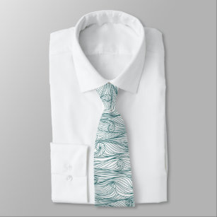 Den moderna vinkara havsstranden i mönster slips