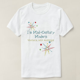Den moderna Vintagen Rymdåldern för atomretro i mi T Shirt