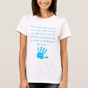 Den moderskapT-tröja/pojken räcker trycket med T Shirt