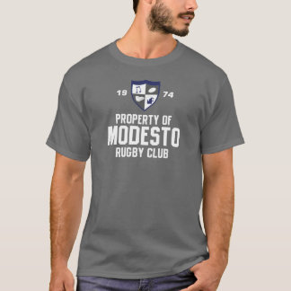 den modesto rugbyklubben, klassificerar av 1974 tee shirt