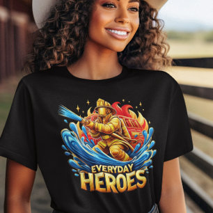 Den Modiga brandmannen som slår Blaze T Shirt