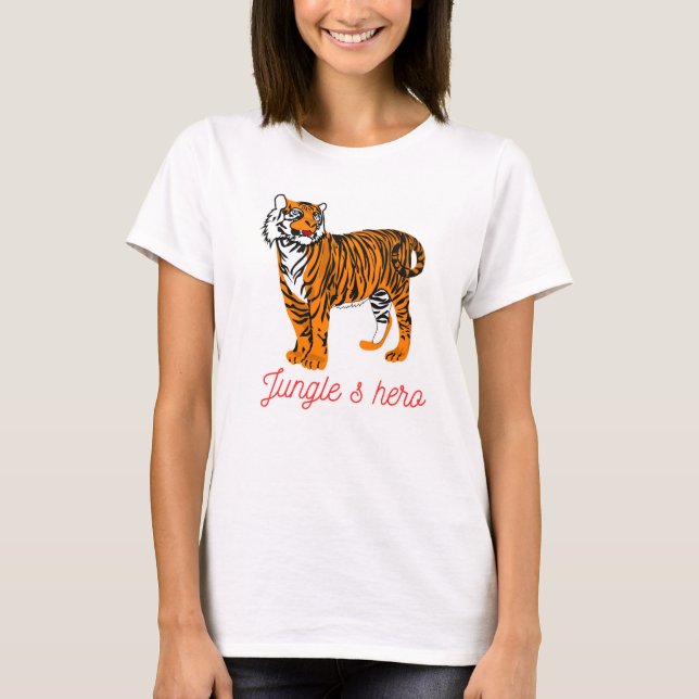 Den Modiga Tigern T Shirt (Framsida)