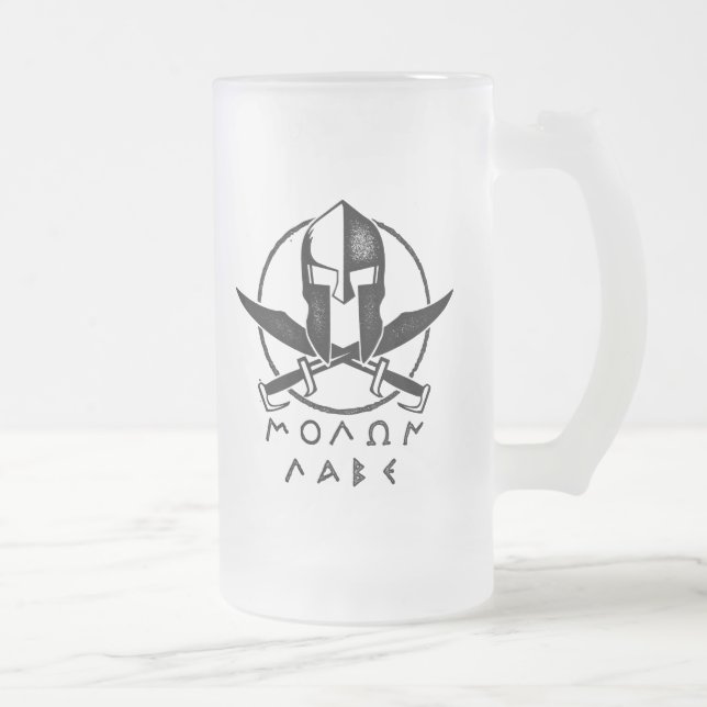 Den Molan Labe komen och tar det Frostat Ölglas (Höger)