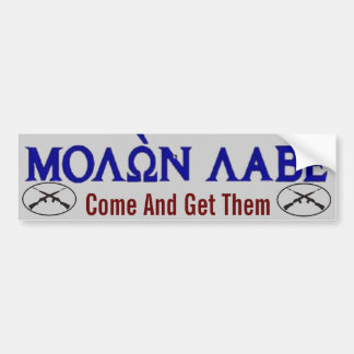 Den Molon Labe komen och får dem Bildekal