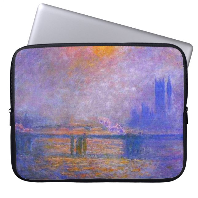 Den Monet Charing kor överbryggar laptop sleeve (Framsidan)