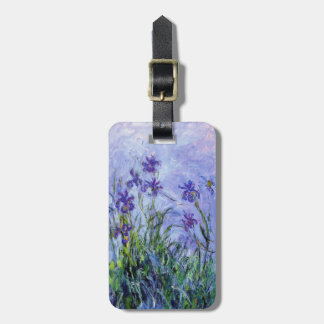 Den Monet lilan Irises bagagemärkren Bagagebricka