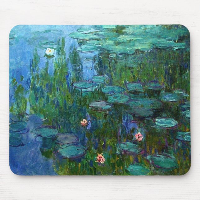 Den Monet Nympheas näckrosmusen vadderar Musmatta (Framsidan)