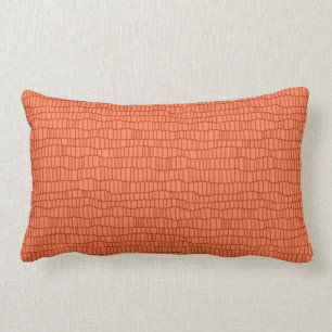 Den Monochromatic orange sherbertbrytningen kudder Lumbarkudde