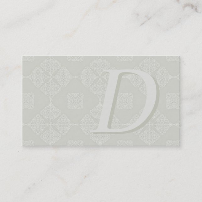 Den Monogrammed klassikern skuggar av Visitkort (Framsida)