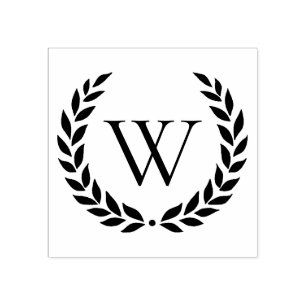 Den Monogrammed lagrarkranen märka med sina Stämpel