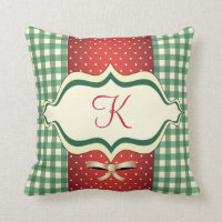Den Monogrammed landjulen kudder