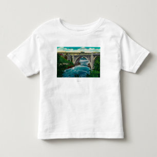 Den Monroe gatan överbryggar och nedgångar på d T-shirt