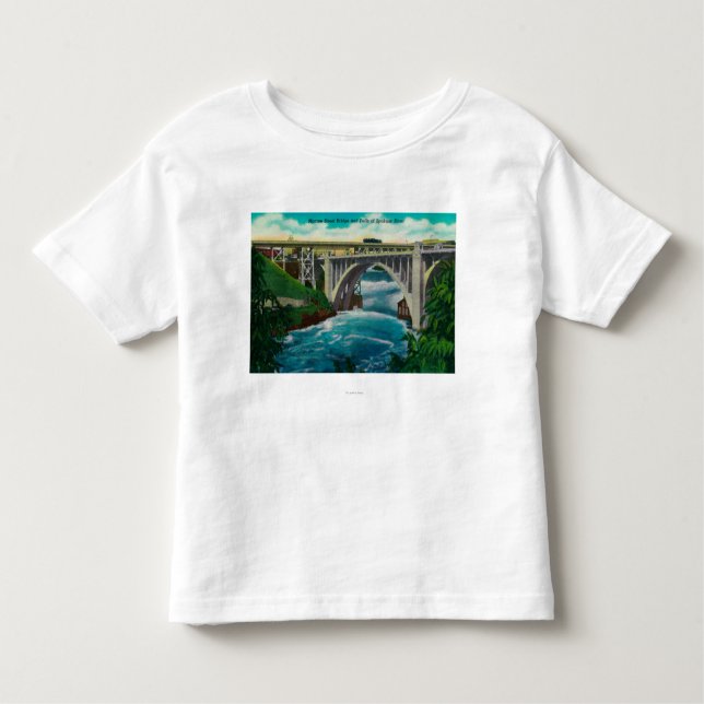 Den Monroe gatan överbryggar och nedgångar på den T-shirt (Framsida)