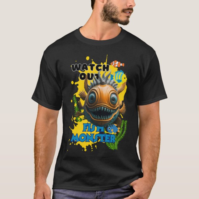 Den monstruösa marulkfisken t shirt (Framsida)