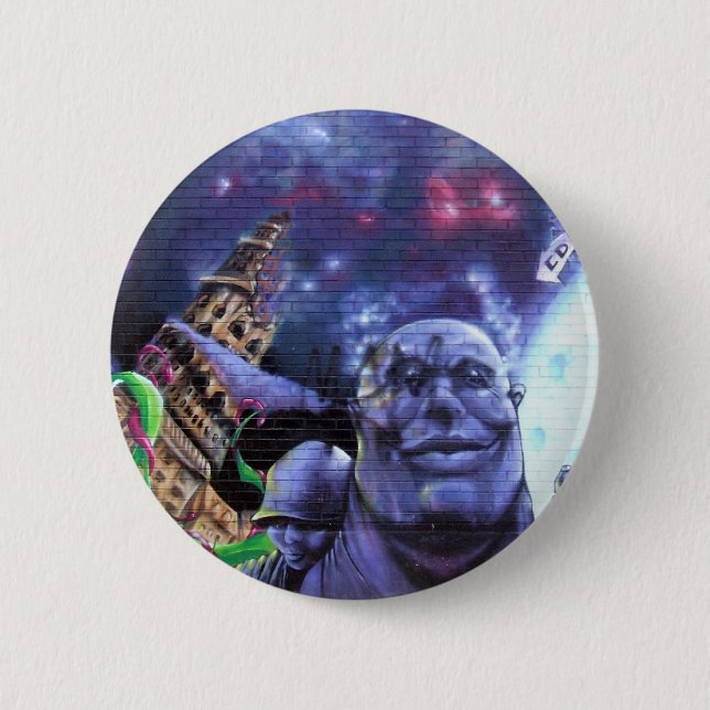 Den Montreal grafittiryggsäcken knäppas Knapp (Framsida)