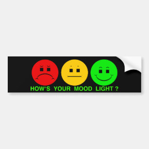 Den moody StoplightTriomooden tänder Bildekal