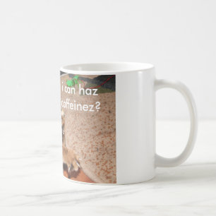 Den Mooki lolcatmuggen, kan jag hazcaffeinez? Kaffemugg