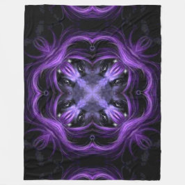 Den mörka anden för lotusblommavargshamanen rullar fleecefilt