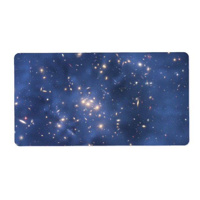 Den mörka materiaringen och galaxen samla i en fraktsedel (Framsidan)
