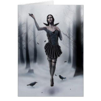 Den mörka musan hälsningskort