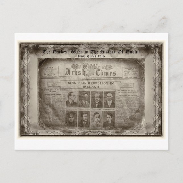 Den mörkaste veckan i Dublins historia Vykort (Framsida)