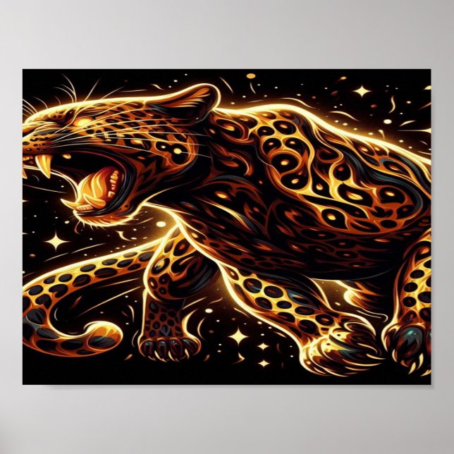 Den morrande gyllene tigern poster (Framsidan)