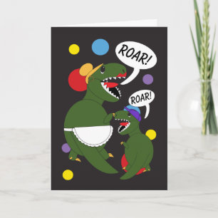 Den mors dagTyrannosaurusRex dinosauren Kort