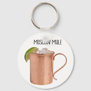 Den Moscow mulen förkopprar Poly geometrisk desig Nyckelring