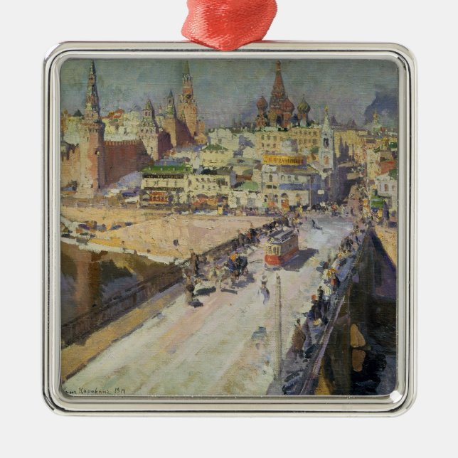 Den Moskva floden överbryggar, 1914 Julgransprydnad Metall (Framsidan)