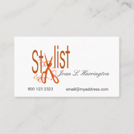 Den möte trendiget Scissors hårstylist   salongen Tidsbeställning Kort