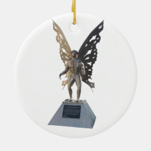 Den Mothman statyn från pekar angenäma West Julgransprydnad Keramik
