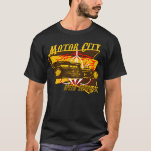 Den motoriska staden rusar utrustningvintage t-shirt
