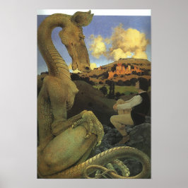 Den motvilliga draken, Maxfield Parrish Poster