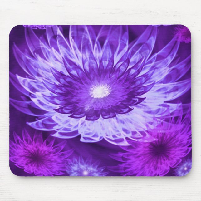 Den Mousepad fantasin blommar lilor Musmatta (Framsidan)
