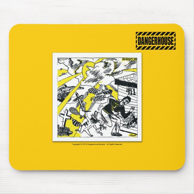 Den Mousepad noshörningen 39 Prolixin Dangerhouse Musmatta (Framsidan)