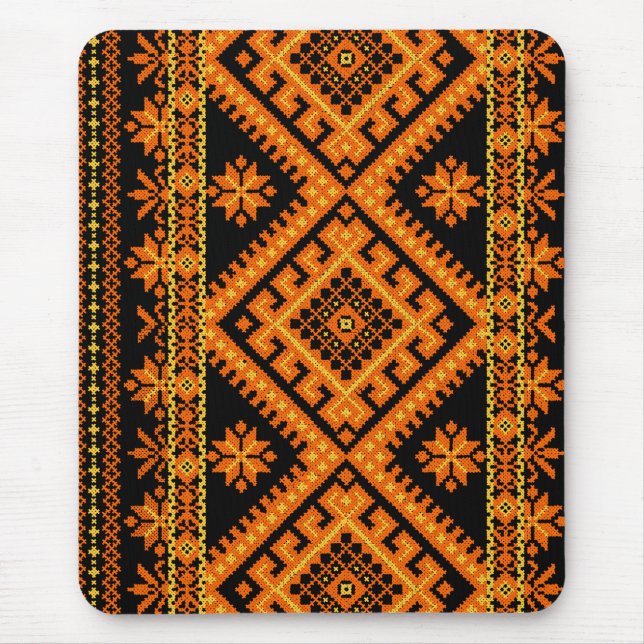 Den Mousepad ukrainarekor syr orangen Musmatta (Framsidan)