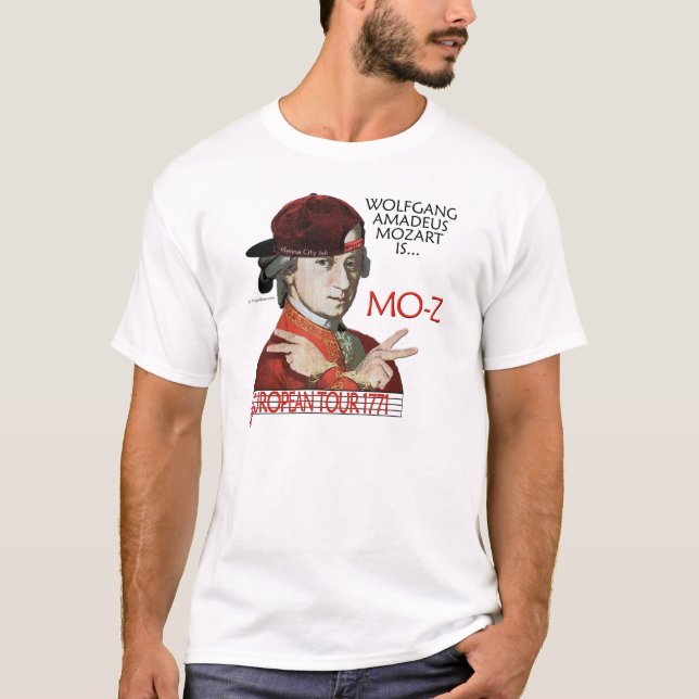 Den Mozart "Mo-z" europén turnerar skjortan (den T Shirt (Framsida)