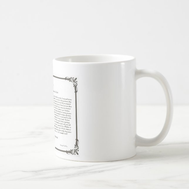 Den Mug=Daily för Desideratadiktkaffe Kaffemugg (Höger)