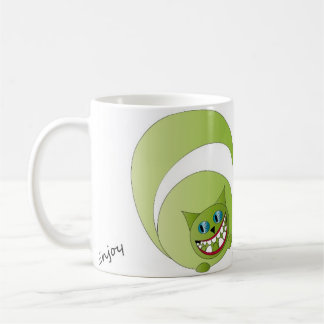 Den muggCheshire katten, tycker om Kaffemugg